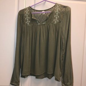 Hunter green long sleeve